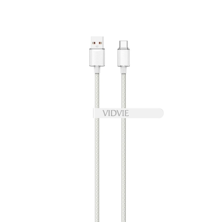 Kabel USB TYP C 1.2m biały VIDVIE CB4024 6A